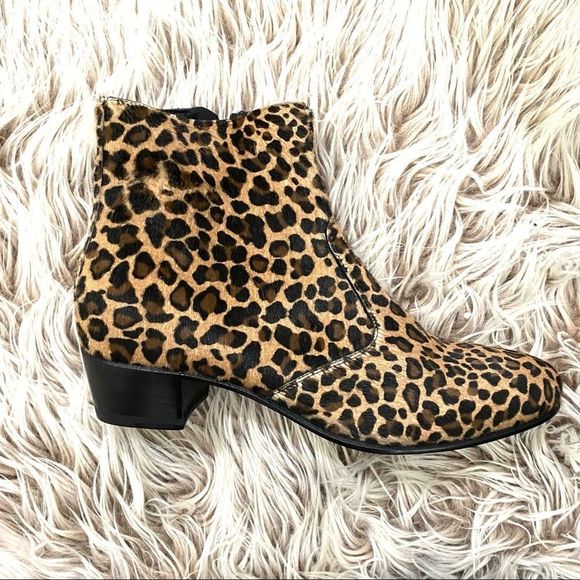 MarchNYC Leopard Booties Sz 11 - Picture 6 of 6
